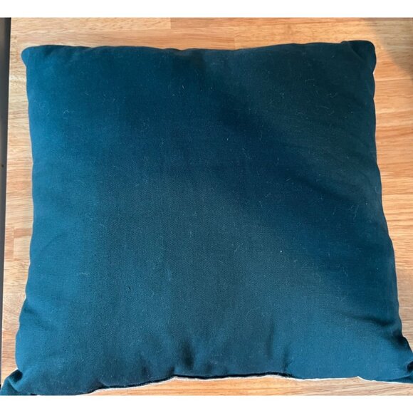 Fall Harvest Tapestry Throw Pillow Cornucopia & Leaves Design - Picture 4 of 7